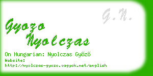 gyozo nyolczas business card